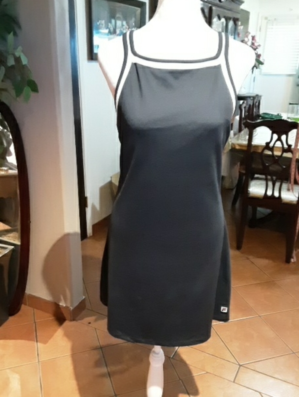 Fila Black Sports Dress with White Trim